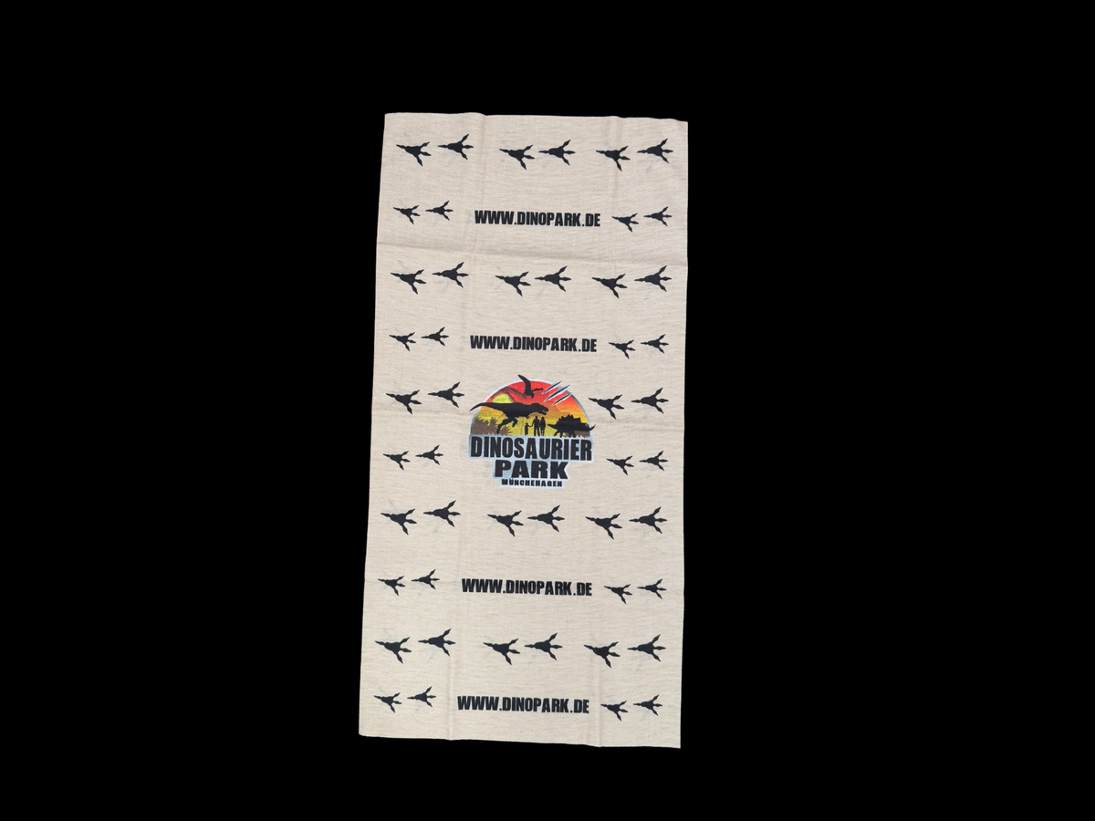 Bandana mit Dinosaurier-Park Logo, unisex und one size