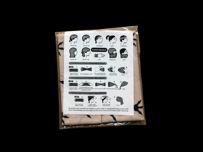 Eingepacktes Unisex Bandana mit Dinosaurier-Park Münchehagen Logo