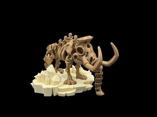 Mammut Skelett Flexi-Figur aus dem 3D-Druck