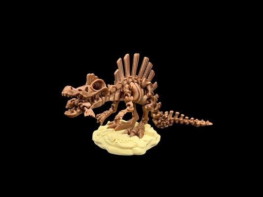 Spinosaurus Skelett Flexi-Figur in Bronze